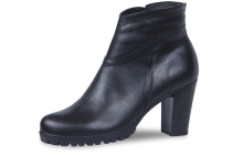 Women's high heeled boots in black color