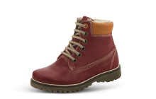 Kids' boots with a warm lining in red nappa