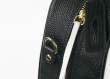 Ladies' handbag in white and black with a padlock Thumb