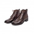 Дамски ежедевни боти в тъмнокафяв цвят Thumb