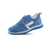 Kids' sports shoes in light blue nappa and suede Thumb 360 °