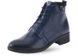Дамски боти с цип в тъмносиня напа Thumb 360 &deg;