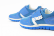 Kids' sports shoes in light blue nappa and suede Thumb