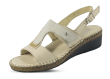 Beige ladies' sandals with a buckle Thumb
