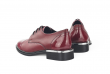 Дамски обувки с нисък ток и възки в цвят бордо Thumb