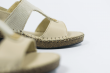 Beige ladies' sandals with a buckle Thumb