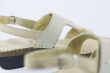 Beige ladies' sandals with a buckle Thumb