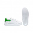 Дамски спортни маратонки в бял и зелен цвят Thumb