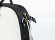 Ladies' handbag in white and black with a padlock Thumb