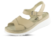 Дамски сандали в бежов цвят с каишка Thumb