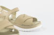 Дамски сандали в бежов цвят с каишка Thumb