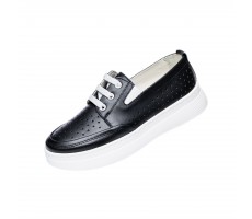 Дамски ежедневни половинки в черен цвят