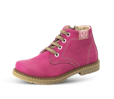 Children's boots from cyclamen nappa