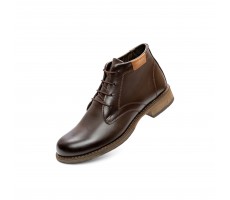 Ladies' chukka boots in dark coffee colour