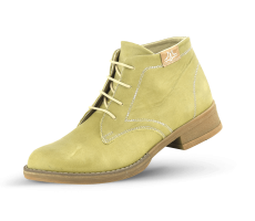 Ladies' chukka boots in green color