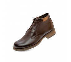 Ladies' chukka boots in dark coffee colour