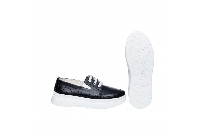 Дамски ежедневни половинки в черен цвят