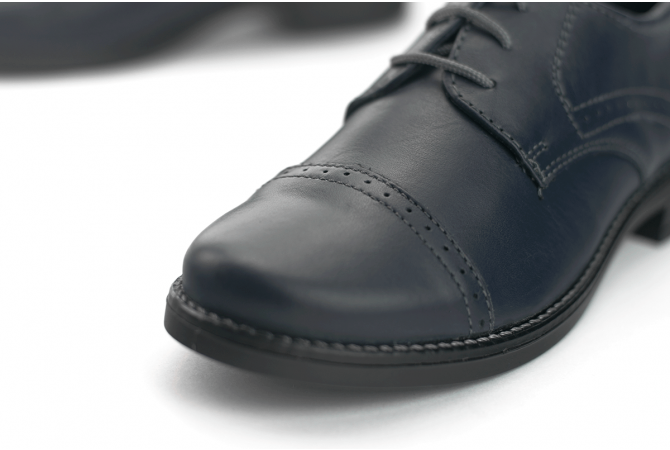 Kids' dress shoes in dark blue color