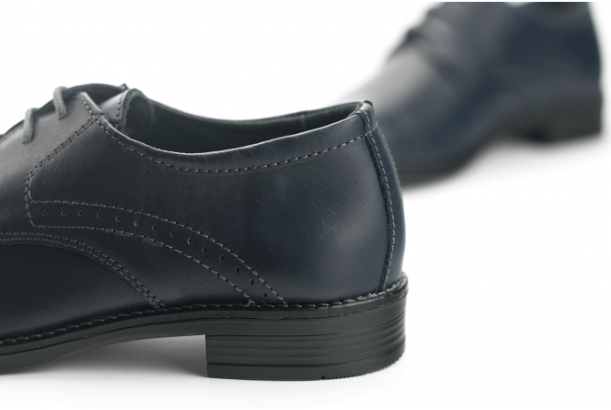 Kids' dress shoes in dark blue color
