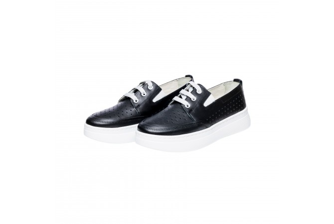 Дамски ежедневни половинки в черен цвят