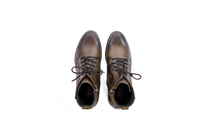 Дамски ежедневни боти в тъмнозелен цвят