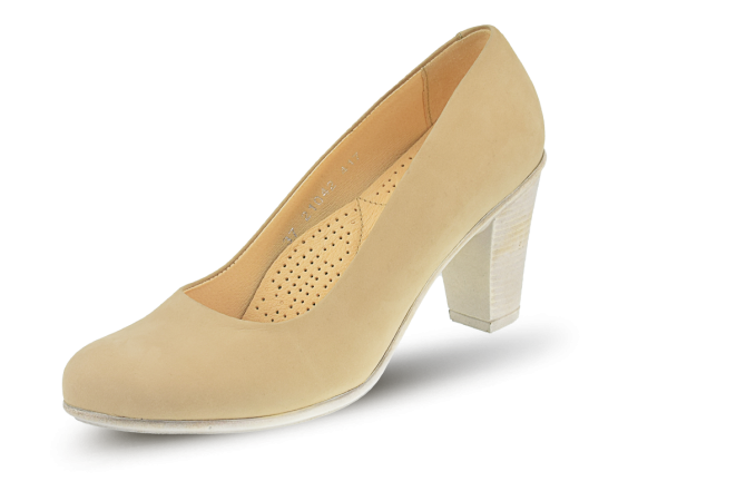 Дамски обувки на ток в беж