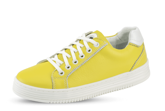 Ladies' sneakers in light yellow