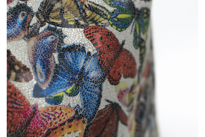 Дамска чанта с една дръжка с пеперуди